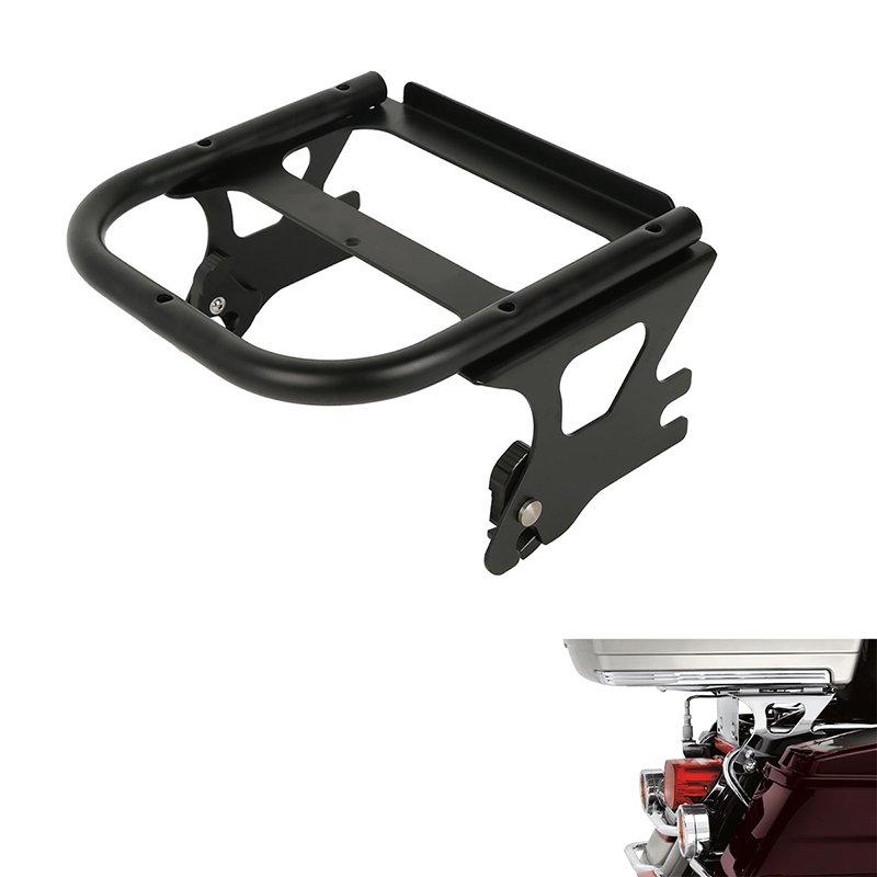 Motorcycle Gear Rack - Abnehmbarer Motorrad-Gepäckträger mit zwei Montieren für