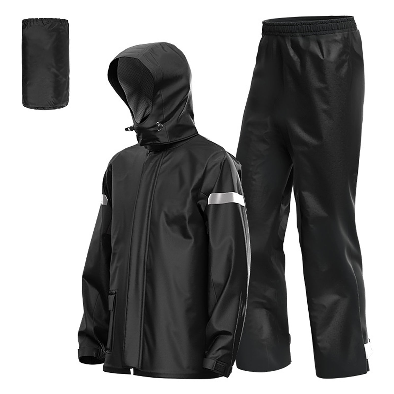 Motorcycle Gear Full Set - Motorrad-Regenanzug für Herren, reflektierend, wasserabweisend, Regenjacke