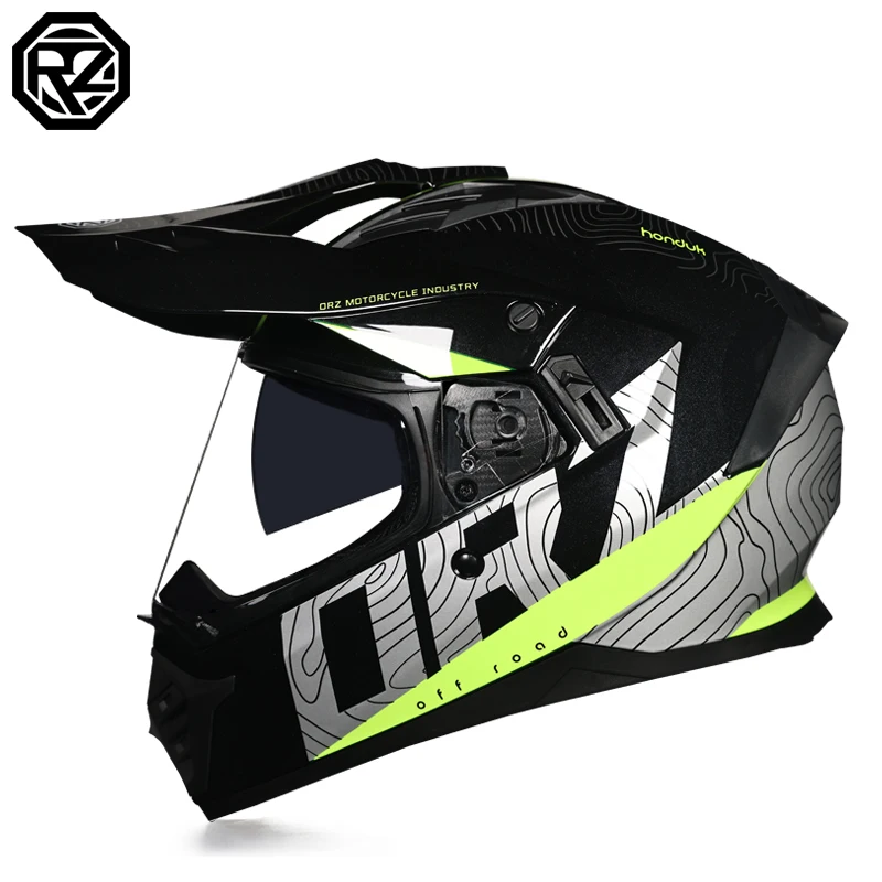 Motorcycle Gear Full Set - ORZ-819-ATV Rally Touring Motorradhelm Unisex Doppelvisier
