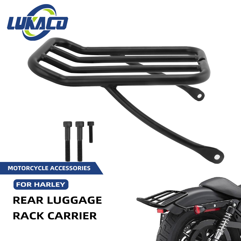 Motorcycle Gear Rack - Schwarze Motorrad Eisen Passagier Rückenlehne Sissy