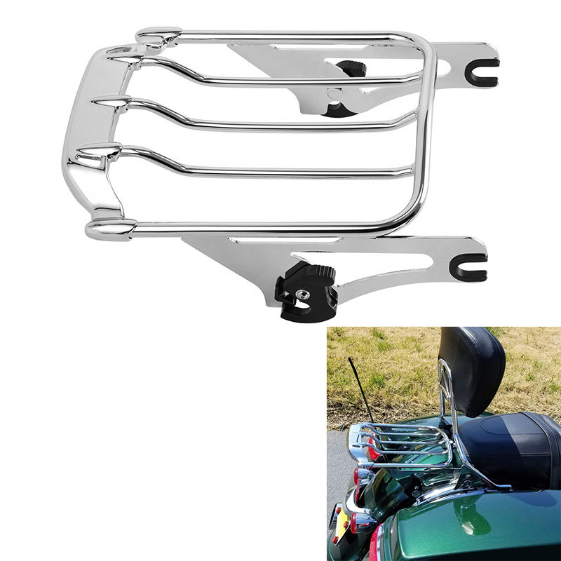 Motorcycle Gear Rack - Motorrad-Two-Up-Gepäckträger, passend für Harley Touring Street