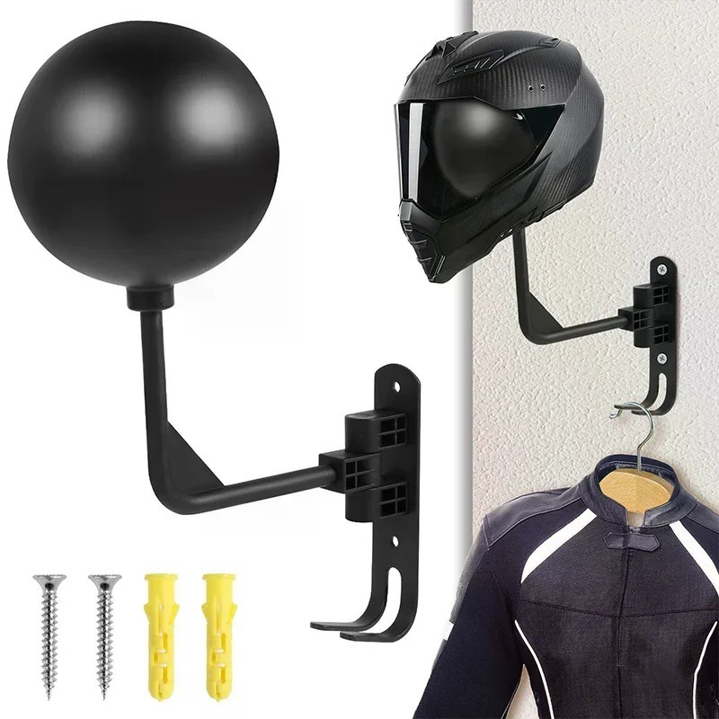 Motorcycle Gear Organizer - Motorradhelm-Halterung, Wandmontierter Organizer, Helmhalter für Zuhause,