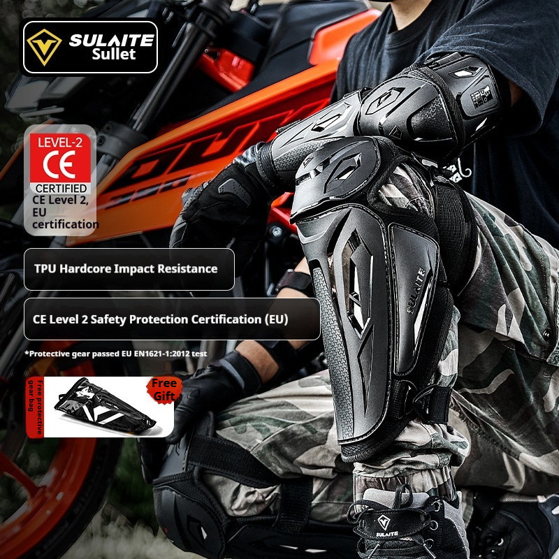 Motorcycle Gear Full Set - SULAITE Motorrad Knie- und Ellbogenschützer CE2
