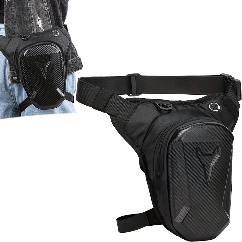 Motorcycle Gear Rack - Motorrad-Beintasche Wasserdichte Hüfttasche Crossbody-Tasche für Fahrer
