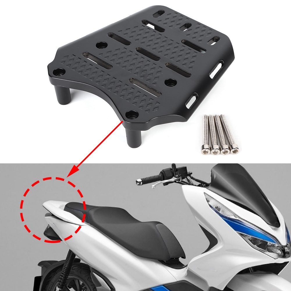 Motorcycle Gear Rack - Gepäckträger hinten für CNC-Aluminiumlegierung, Motorrad-Gepäckträger hinten,