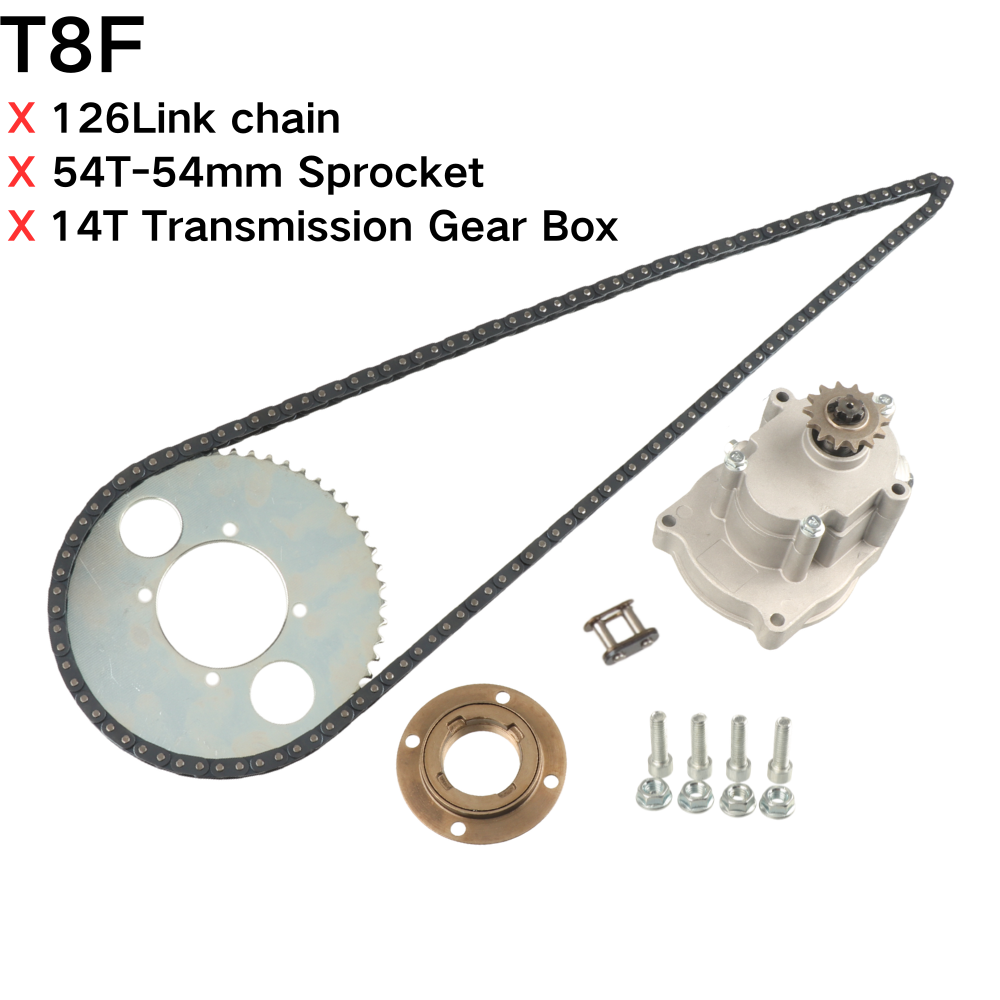 Motorcycle Gear Rack - T8F 44T/54T 4-Bolzen-Hinterradritzel 126 Glieder T8F