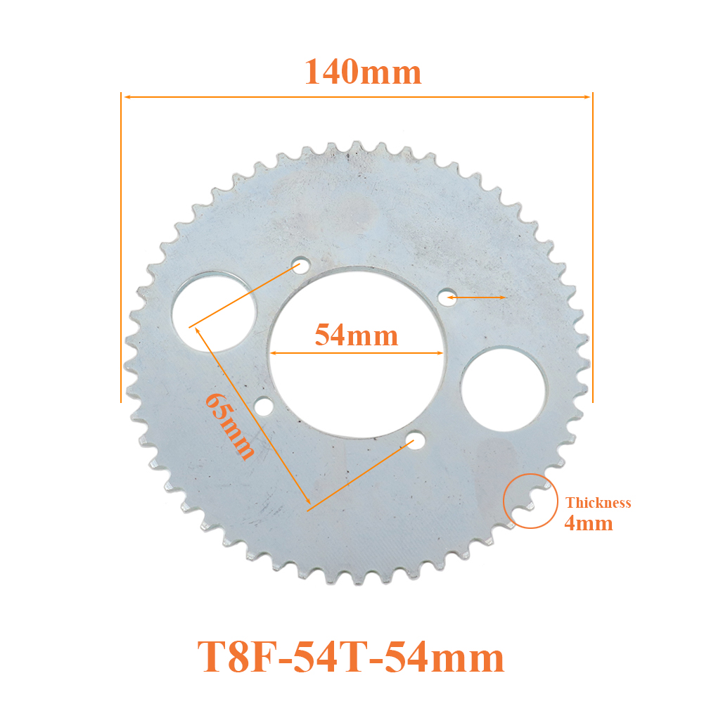 T8F 54T Kettenplatte 54mm 54 Z – Motorcycle Gear Rack Bewertung und Preis