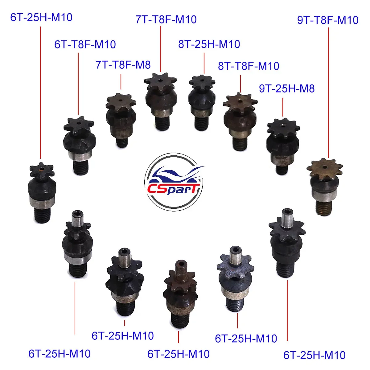 6T 7T 8T 9T 25H T8F M8 M10 Ket – Motorcycle Gear Rack Bewertung und Preis