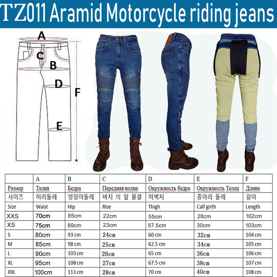 Damen-Motorradjeans Kevlar-Mot – Motorcycle Gear Jeans Bewertung und Preis